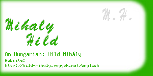 mihaly hild business card